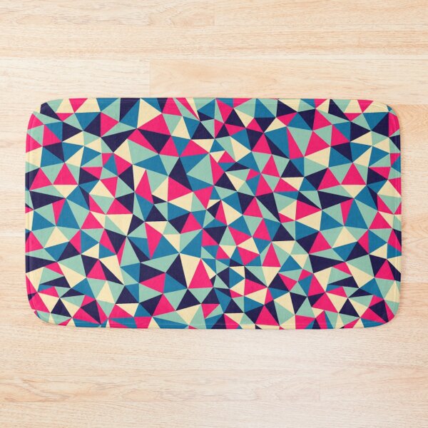 Item preview, Pink and Blue Array of Coloured Geometric Triangles designed and sold by SacredsDesigns.