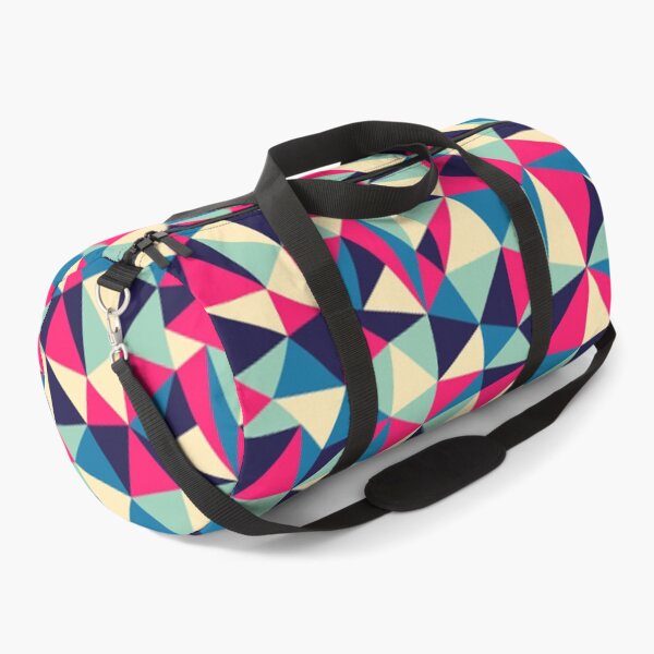 Item preview, Pink and Blue Array of Coloured Geometric Triangles designed and sold by SacredsDesigns.