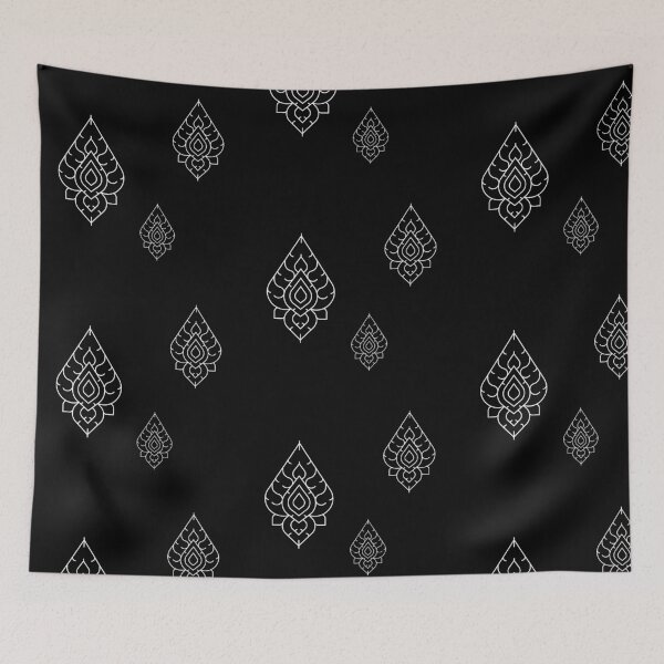 Item preview, Thai Pattern Yellow Black White designed and sold by kyds.