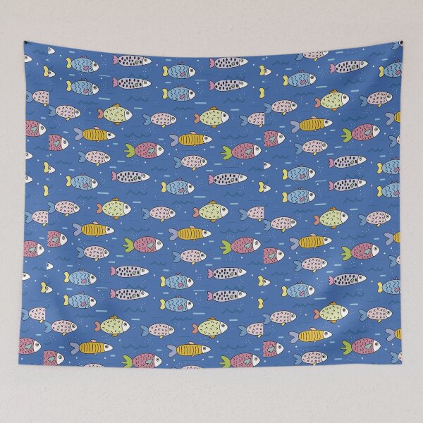 Item preview, FISHING T-SHIRT -  SCHOOLING UNDER THE SEA designed and sold by CaribTees.