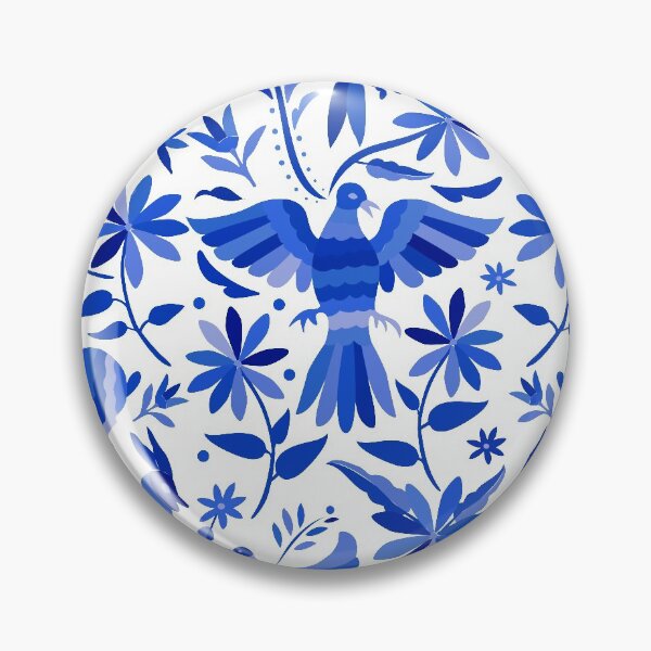 Item preview, Mexican Otomi Design in Blue designed and sold by Akbaly.