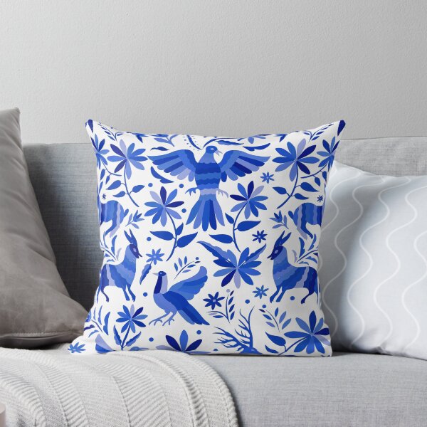 Item preview, Mexican Otomi Design in Blue designed and sold by Akbaly.