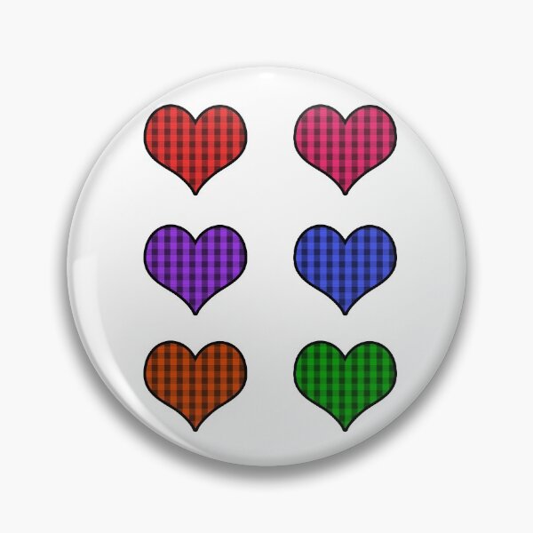 Item preview, Plaid Hearts Colors designed and sold by gabyshiny.