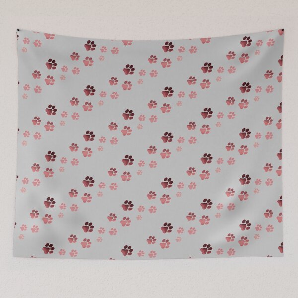 Item preview, Dog love,Paw Prints pattern, rose pink, textured and gradient designed and sold by Violet Treasures.