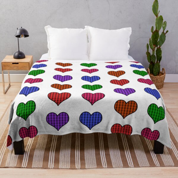 Item preview, Plaid Hearts Colors designed and sold by gabyshiny.
