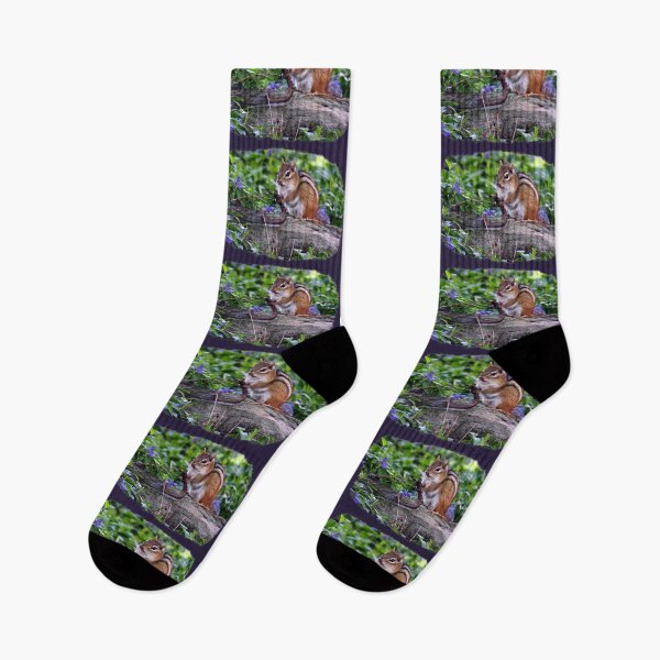 Item preview, CHIPMUNK ON ROCK FLORA designed and sold by THE AMERICAN TEEVANGELIST.