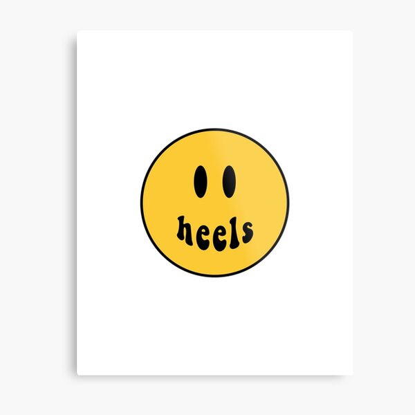 Heels Smiley Face Metal Print