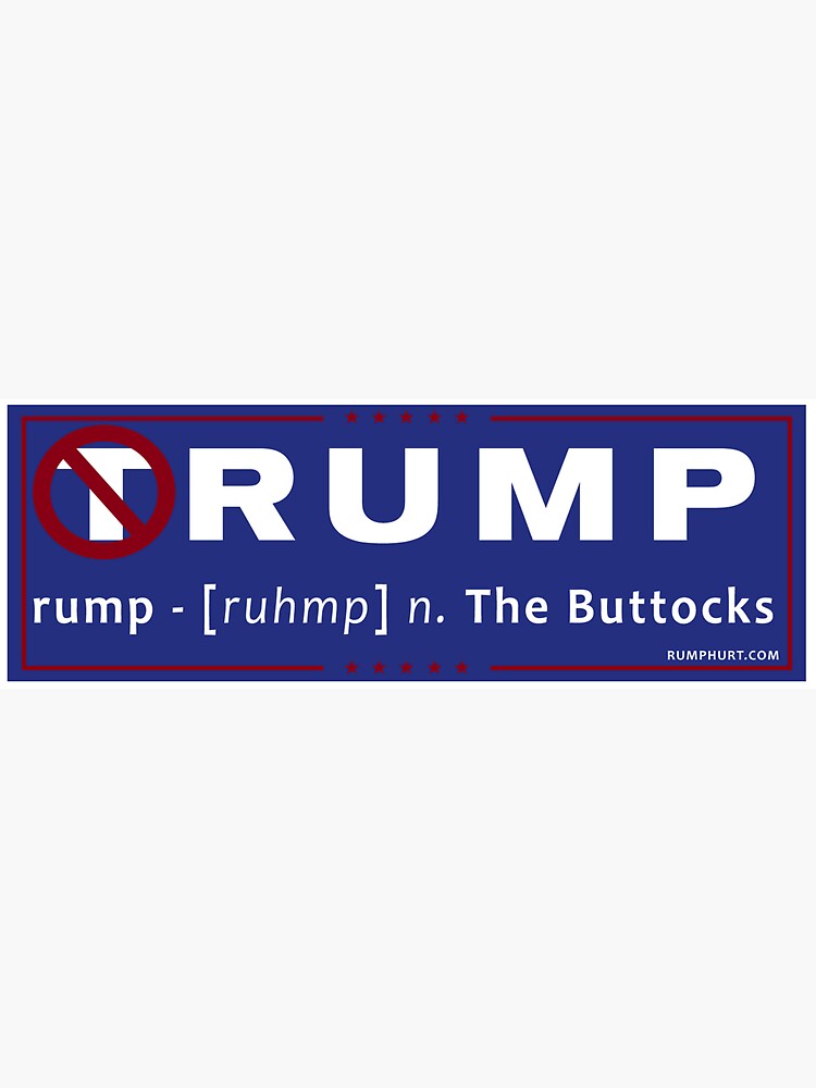"Rump Hurt Definition" Sticker for Sale by RumpHurt Redbubble