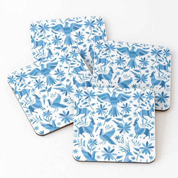 Item preview, Mexican Otomi Design in Light Blue designed and sold by Akbaly.