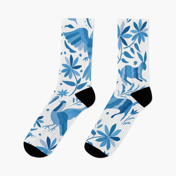 Item preview, Mexican Otomi Design in Light Blue designed and sold by Akbaly.
