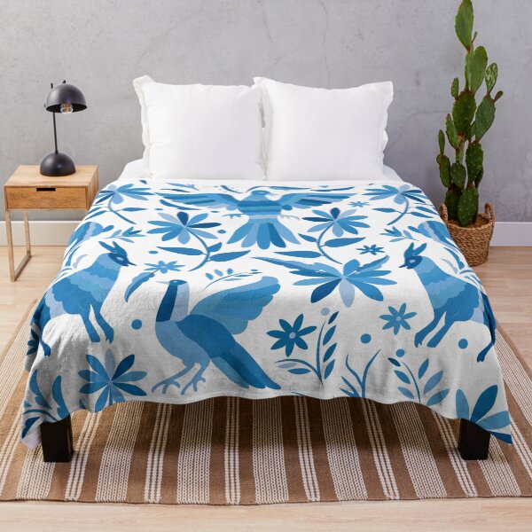 Item preview, Mexican Otomi Design in Light Blue designed and sold by Akbaly.
