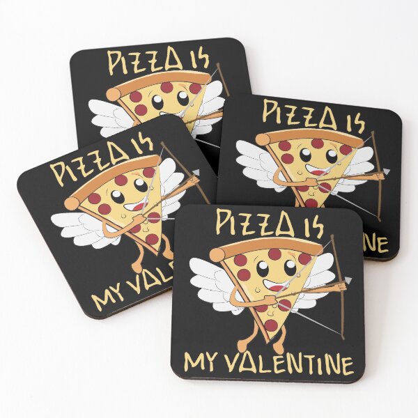 Item preview, Pizza Is My Valentine Funny Cupid Pizza Slice designed and sold by johnmgr21.