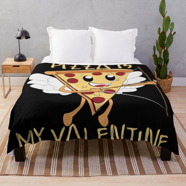 Item preview, Pizza Is My Valentine Funny Cupid Pizza Slice designed and sold by johnmgr21.