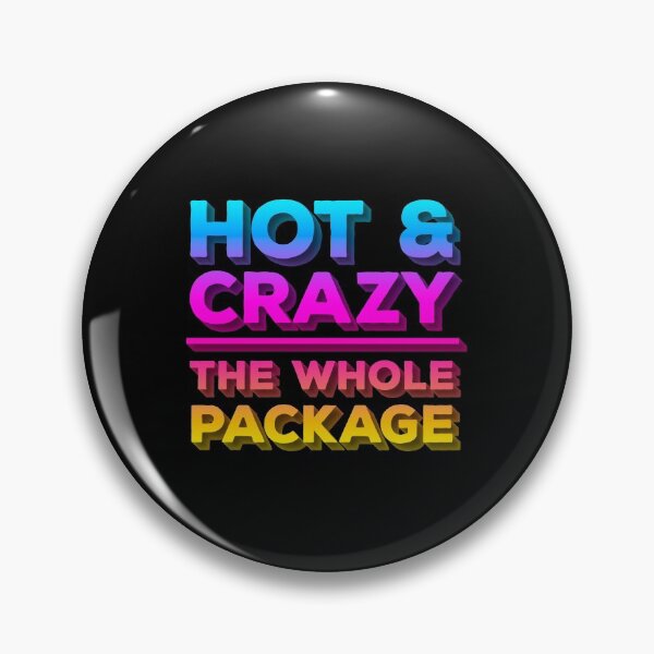 Item preview, Hot & Crazy Is The Whole Package – Crazy Valentine Candy 3D Text designed and sold by The Green Corner.