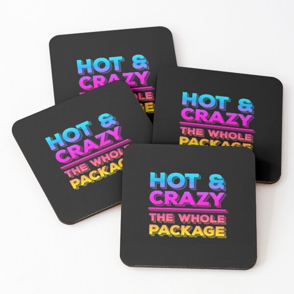 Item preview, Hot & Crazy Is The Whole Package – Crazy Valentine Candy 3D Text designed and sold by The Green Corner.