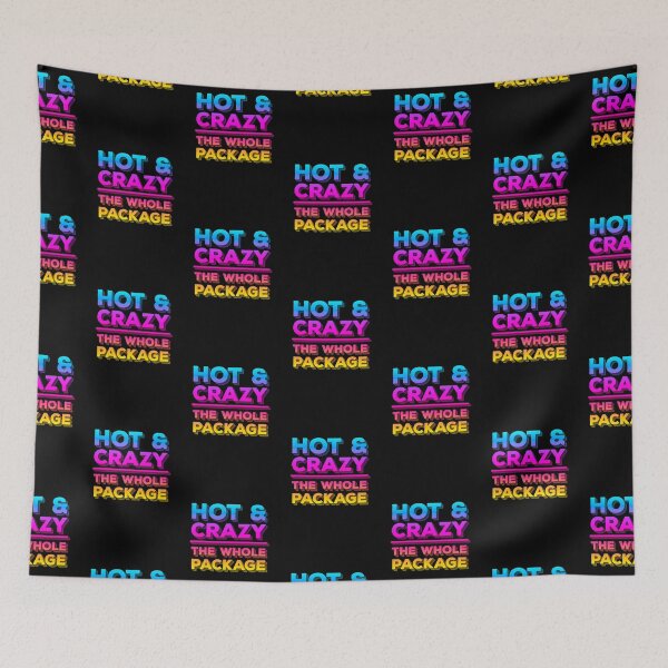 Item preview, Hot & Crazy Is The Whole Package – Crazy Valentine Candy 3D Text designed and sold by The Green Corner.