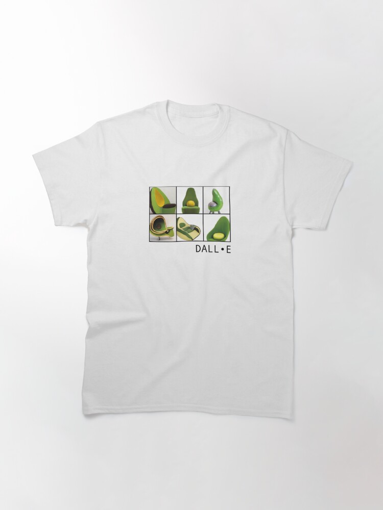 Dall-E Ai Avocado Armchair T-shirt | Classic T-Shirt