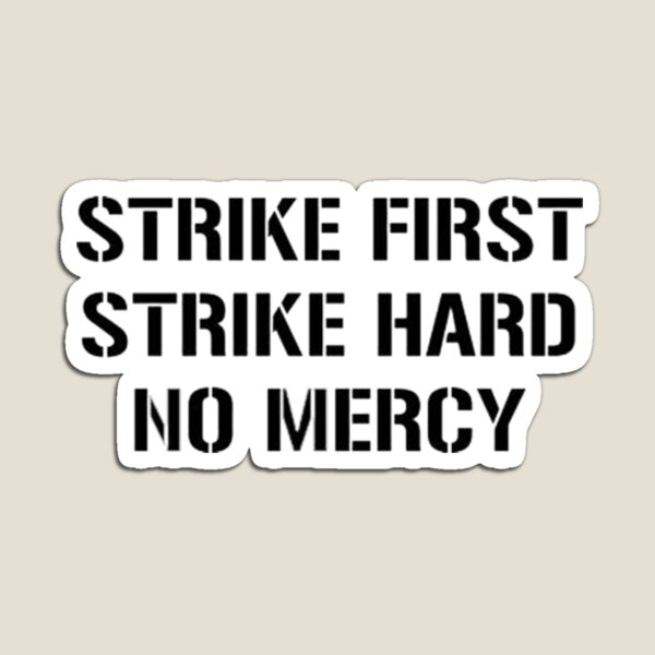 Cobra Kai Logo Type (Karate Kid) Strike Hard Strike First No Mercy Diecut  MAGNET