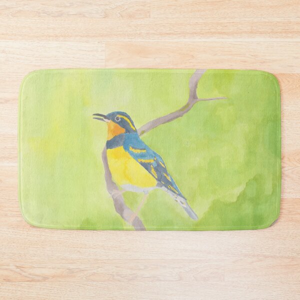 Item preview, Varied Thrush watercolor bird art wildlife painting designed and sold by TheWaterBirds.
