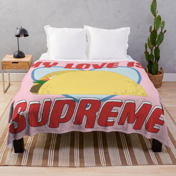 Item preview, My Love is Supreme Funny Taco Valentine designed and sold by Punderstandable.