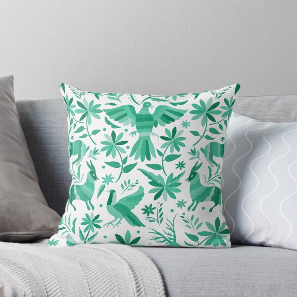 Item preview, Mexican Otomi Design in Turquoise designed and sold by Akbaly.