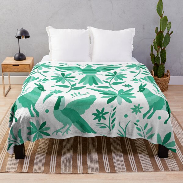 Item preview, Mexican Otomi Design in Turquoise designed and sold by Akbaly.