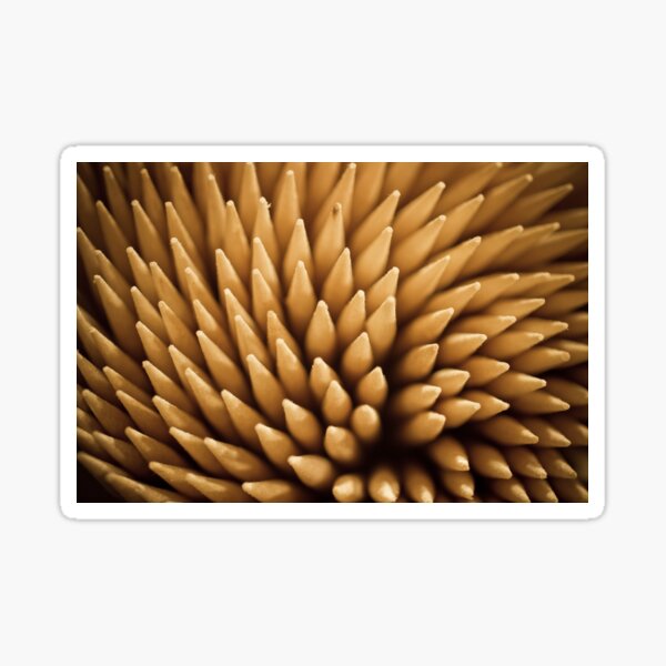 “Toothpicks” Sticker by BigRedCurlyGuy | Redbubble