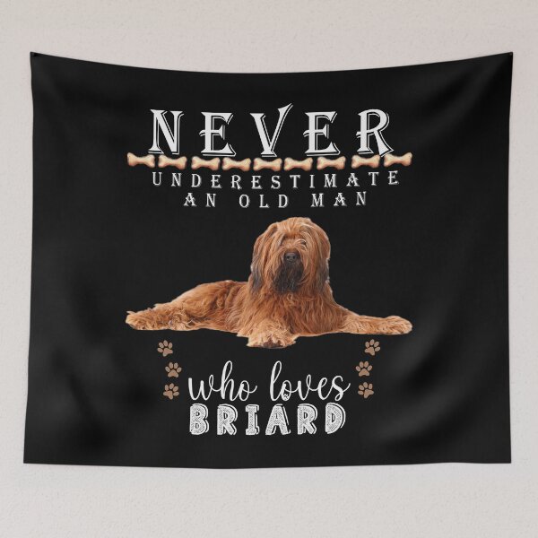 Item preview, Copy of  Never underestimate an old man who loves Briard, Protective Briard designed and sold by . JustBeUnique ..