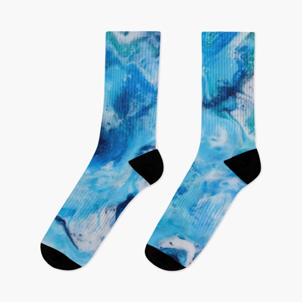 Item preview, Blue Abstract Marble Ocean Waves designed and sold by RossWilson12.