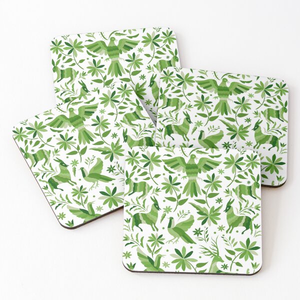 Item preview, Mexican Otomi Design in Green Color designed and sold by Akbaly.