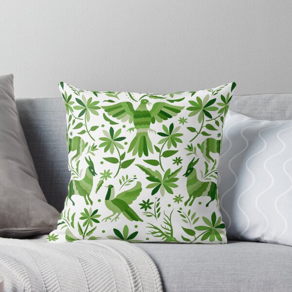 Item preview, Mexican Otomi Design in Green Color designed and sold by Akbaly.