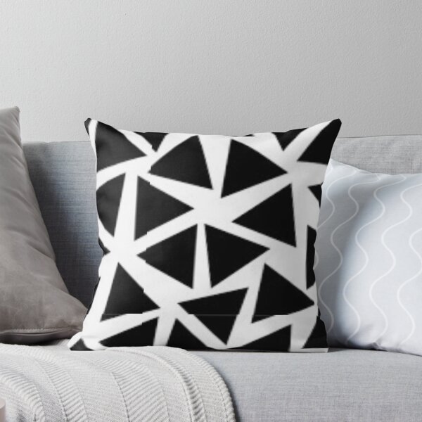 Item preview, Spaced out Black and White Array of Geometric Triangles designed and sold by SacredsDesigns.