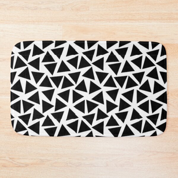 Item preview, Spaced out Black and White Array of Geometric Triangles designed and sold by SacredsDesigns.