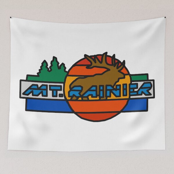 Item preview, Mount Rainier Decal designed and sold by Decal Mania.