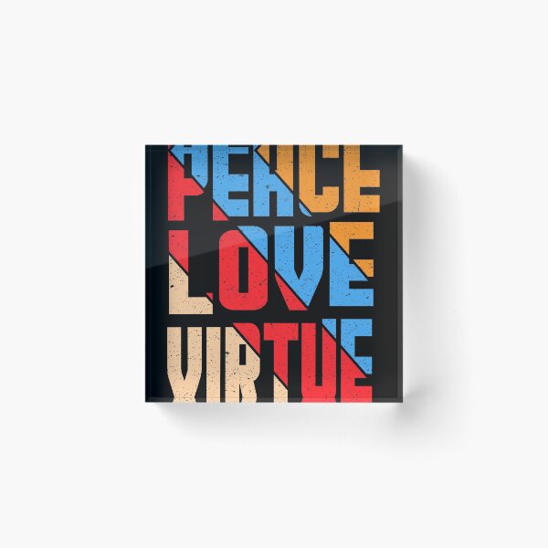Item preview, peace love virtue designed and sold by anyART22.