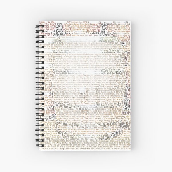 The Deil's Awa Wi' The Exciseman-Whiskey Casks - Colour Spiral Notebook
