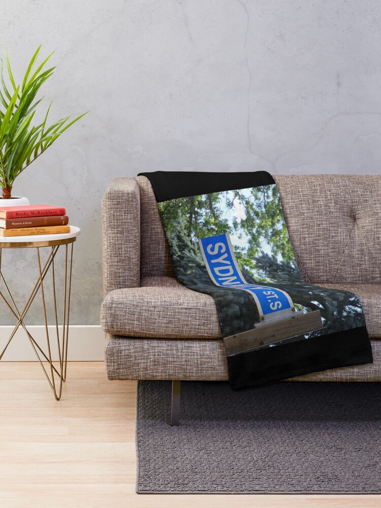 Alternate view of Sydney, Sydney magnet, Sydney sticker Throw Blanket