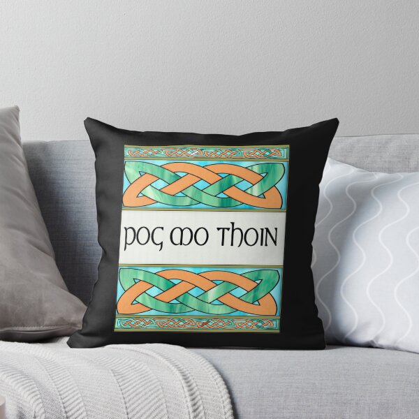 Item preview, Pog Mo Thoin Shamrocks St. Patrick's Day Gaelic Saying celtic knot designed and sold by funnytshirtemp.