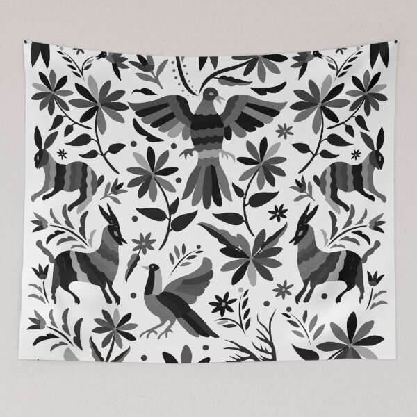 Item preview, Mexican Otomi Design in Gray Shades designed and sold by Akbaly.