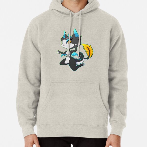 Spliced Cat Dragon Pullover Hoodie