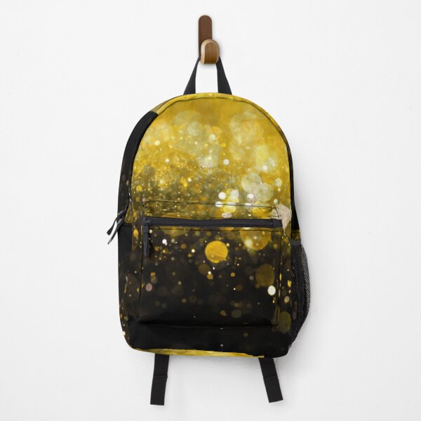 Item preview, Abstract gold shiny lights on black background II designed and sold by fowons.