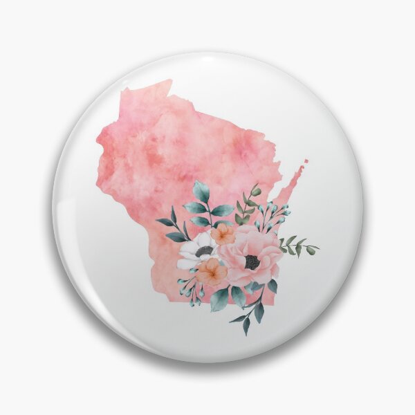 Item preview, Wisconsin Watercolor Floral designed and sold by randrgiftshop.