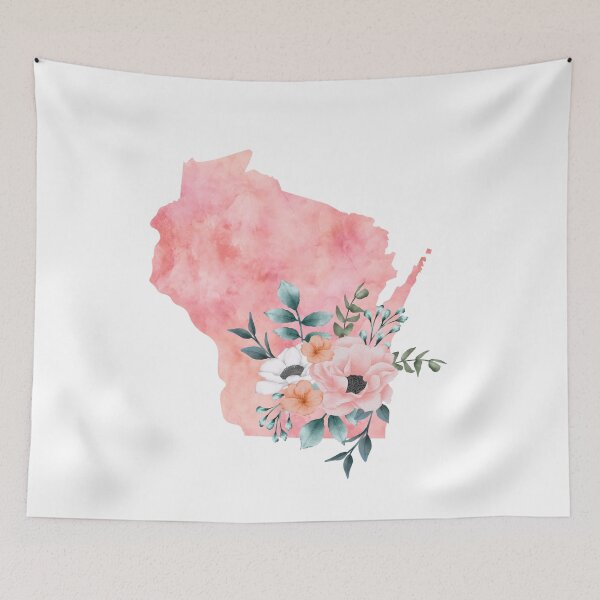 Item preview, Wisconsin Watercolor Floral designed and sold by randrgiftshop.
