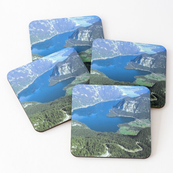 Item preview, Town, Mountains and a Blue Lake in Austria designed and sold by Kuetspal-Lin.
