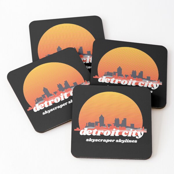 Item preview,  Detroit City Skyscraper Skylines designed and sold by Tilyasshop.