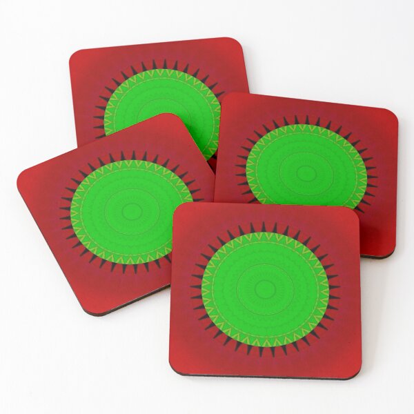 Item preview, Green kaleidoscopic disk designed and sold by greentiger1.