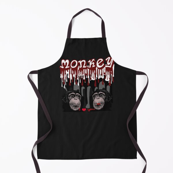 Item preview, Two monkeys with the inscription I love you designed and sold by Olha Volokhova.