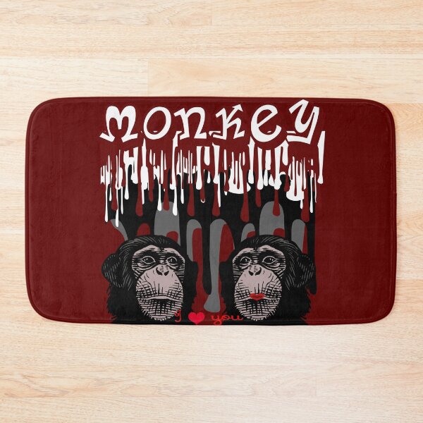 Item preview, Two monkeys with the inscription I love you designed and sold by Olha Volokhova.