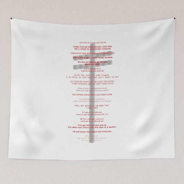 Item preview, Frightened Rabbit Lyric Clothing designed and sold by WhitelawArt.