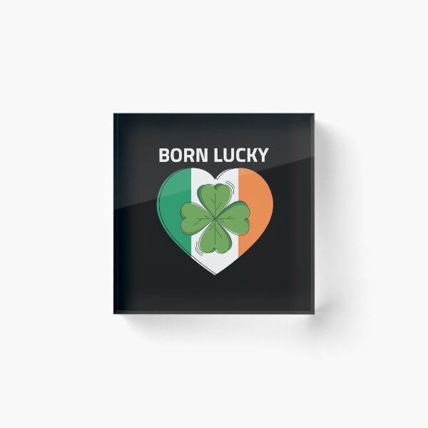 Item preview, St. Patricks Day 2021 Born Lucky designed and sold by joabaj.